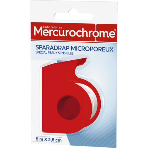 Mercurochrome Sparadrap Microporeux Spécial Peaux Sensibles