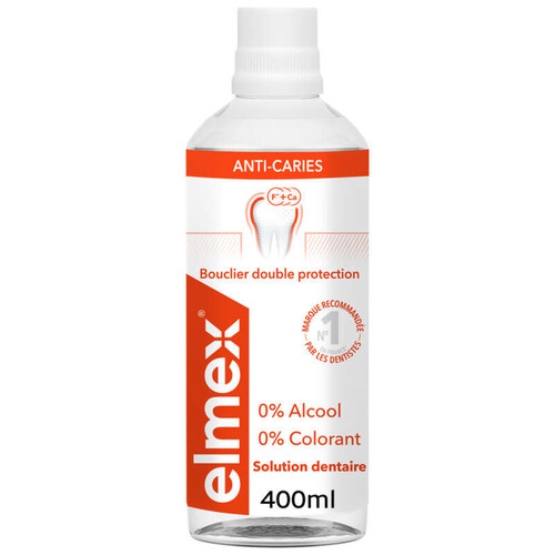 [Para] Elmex Bain de bouche Anti-caries 0% Colorant 400ml