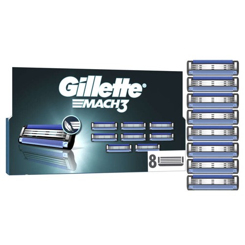 Gillette Mach3 Lames De Rasoir x8