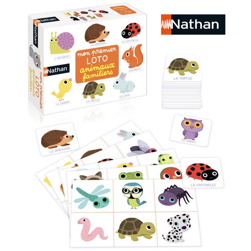 Nathan Mon premier loto animaux familiers Jeux d’éveil