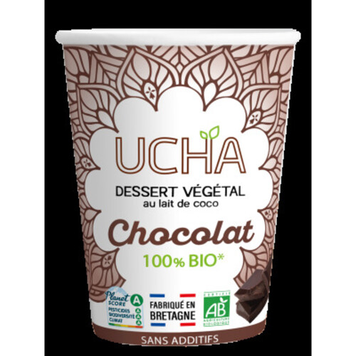 Ucha dessert végétal au lait de coco chocolat bio 350g