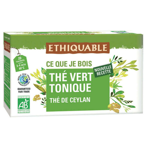 Ethiquable Thé Tonique Au Guarana Bio 36g