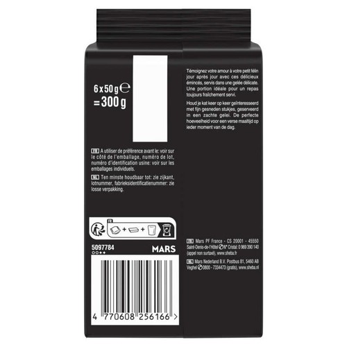 Sheba Délices du Jour en gelée au Thon et saumon 6x50g