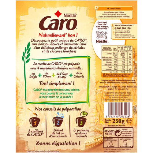 Nestlé Caro Des Céréales Et De La Chicorée 250G