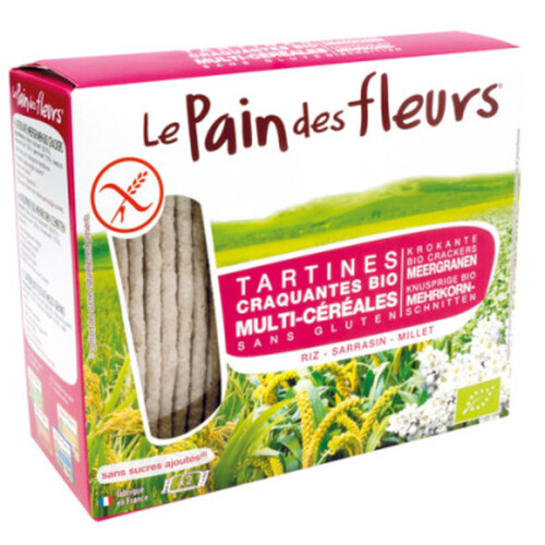 [Par Naturalia] Le Pain Des Fleurs Tartines Craquantes Multi-Céréales Sans Gluten Bio 150g