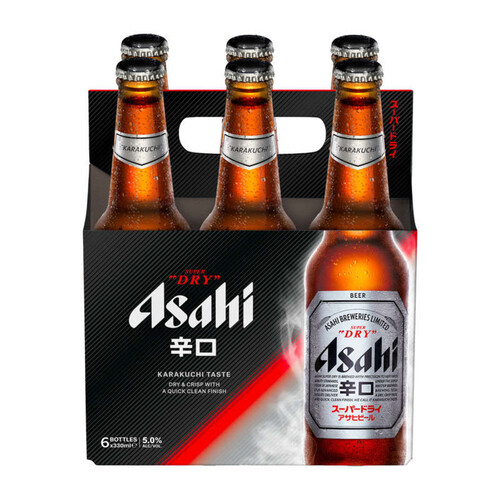 Asahi Bière super dry 5% 6x33cl