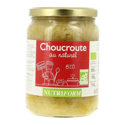 [Par Naturalia] Nutriform Choucroute Bio 790g