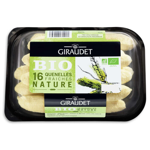 Giraudet Barquette Quenelles nature x16 Bio 20g