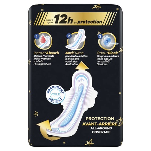 Always Ultra Serviettes Menstruelles Secure Night Extra Avec Ailettes Taille 5 x22
