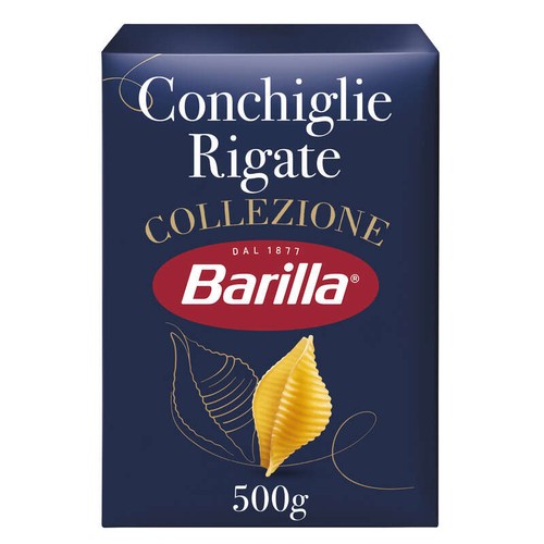 Barilla Pâtes Conchiglie Rigate Collezione 500g