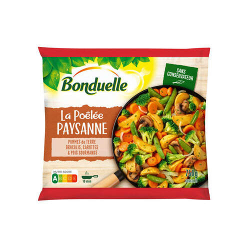 Bonduelle Légumes cuisinés La poêlée Paysanne 750g