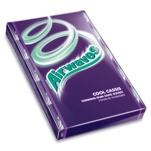 Airwaves Chewing-Gum Menthol Cool Cassis Sans Sucres 70g