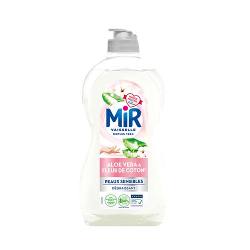 Mir Liquide Vaisselle Aloe Vera & Fleur de Coton 450ml