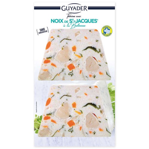 Guyader Terrine Bretonne aux noix de Jacques 2x60g