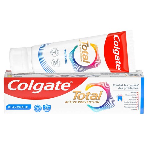 Colgate  Dentifrice Blancheur Total Active 75ml