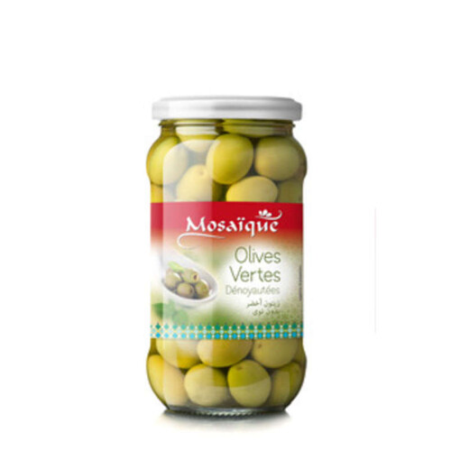 Mosaïque Olives Vertes Dénoyautées 350g