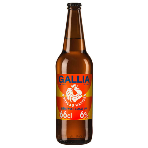 Gallia Nouveau Western Bière West Coast IPA non filtrée 66cl