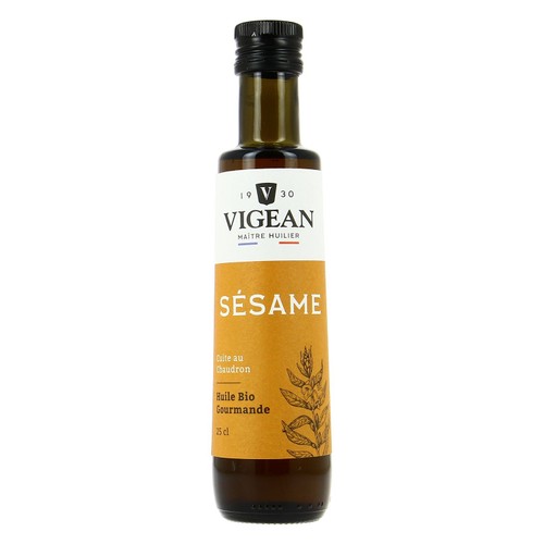 [Par Naturalia] Vigean Huile De Sésame Gourmande À L'Ancienne Bio 25cl