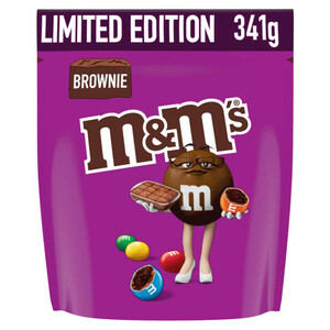 M&M's Bonbons chocolat au lait et Brownie 341g.