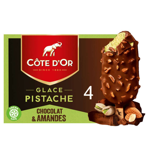 Côte D'Or Glaces Pistache Chocolat & Amandes 260G