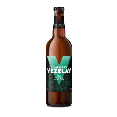 Vezelay Bière ipa Bio pur malt 5.4% alc. 75cl