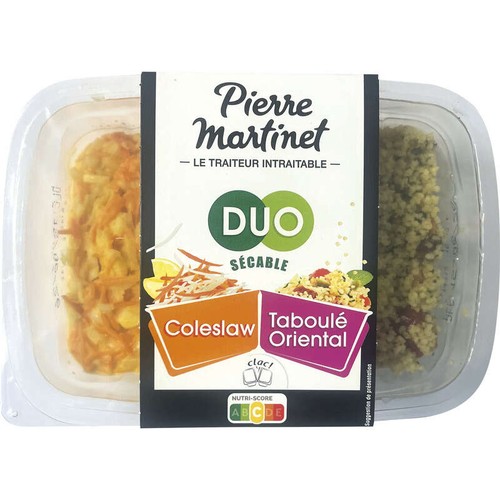 Martinet Duo Coleslaw et Taboulé Oriental 250g