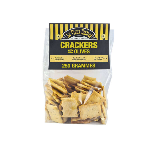 Le Vieux Bistrot Crackers Aux Olives 250G