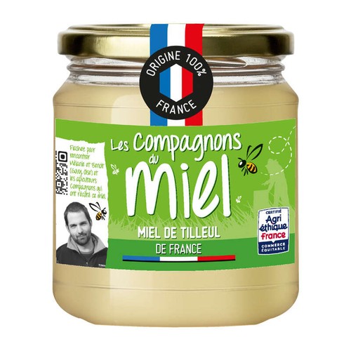 Miel de Tilleul de France crémeux 375g