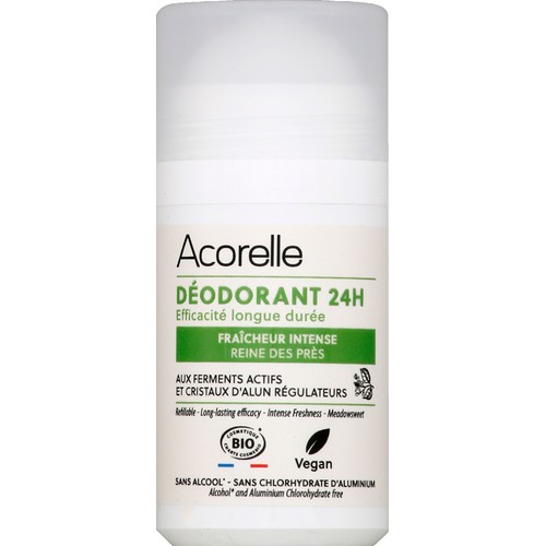 Acorelle Déodorant roll-on Bio 24h fraîcheur intense reine des prés 50ml
