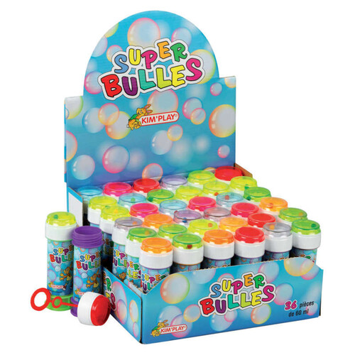Kim'Play Jeux de bulles de savon 36x60ml