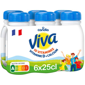 Viva Lait Vitaminé Uht La Pack De 6X25Cl