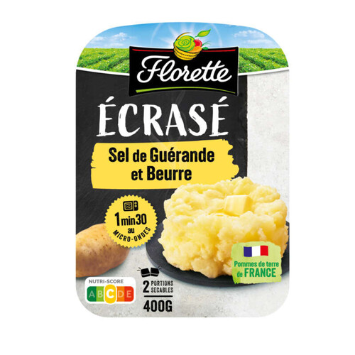 Créaline écrasé de pomme de terre au beurre 2x200g