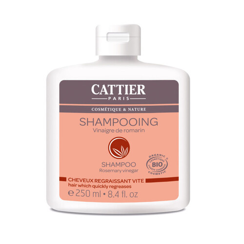 [Par Naturalia]  Cattier Shampooing Cheveux Regraissant Vite Vinaigre de Romarin 250ml
