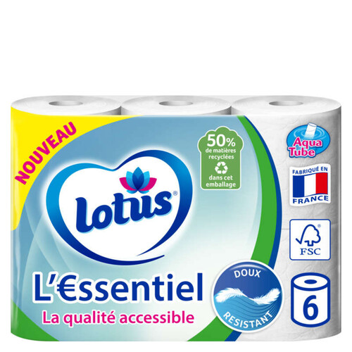 Lotus Papier toilette L'€ssentiel x6