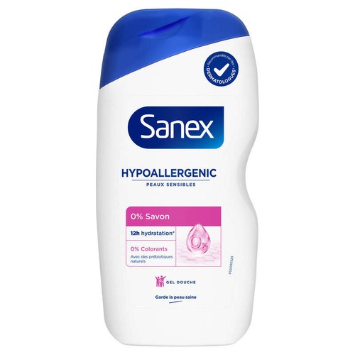 Sanex Gel Douche Derma Care Hypoallergénique 425ml