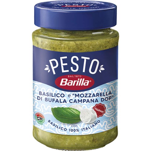 Sauce pesto au basilic et mozzarella Barilla 190g
