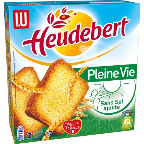 Lu Heudebert Pleine Vie Biscottes Sans Sel 300g