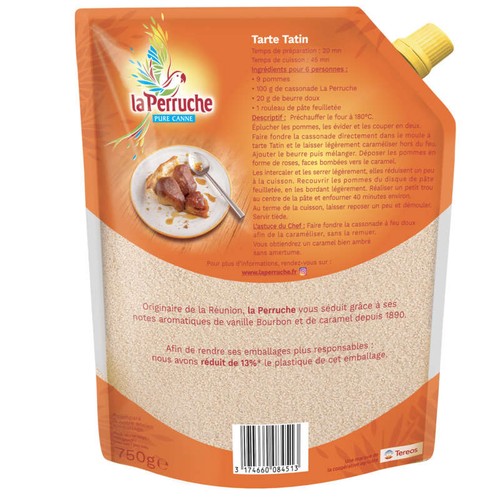 La Perruche sucre roux de canne le paquet de 750g 