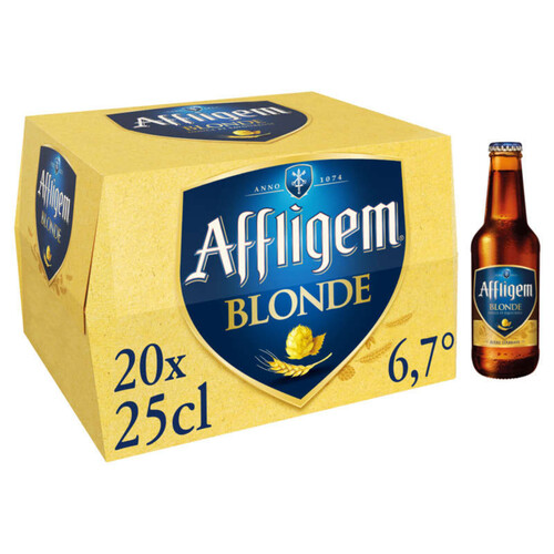 Affligem Blonde bière d'Abbaye 20 x 25 cl 6.7°