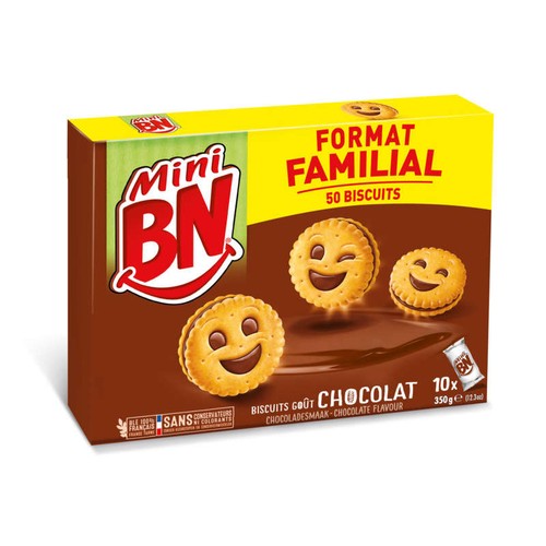 BN Mini Biscuits Fourrés au Chocolat 350g