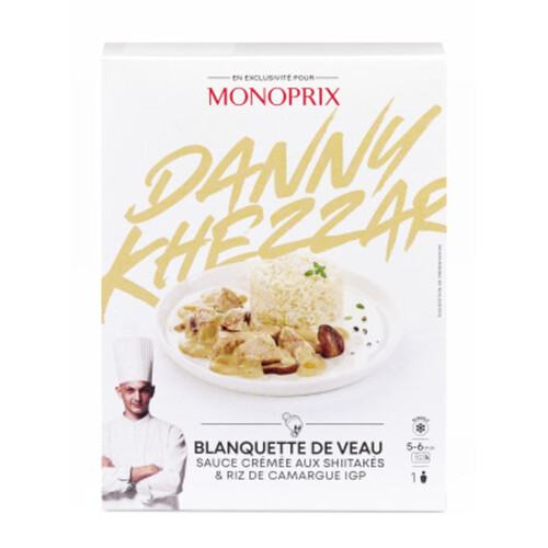 Monoprix Blanquette de veau shiitakes Riz 350g