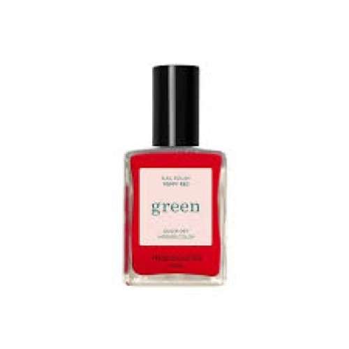 Manucurist Vernis à ongles classique Green™  – Poppy Red – Rouge vif orangé brillant – 15ml
