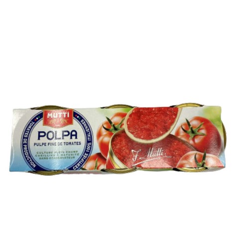 Mutti Tomates Concassées Fines 3x400g