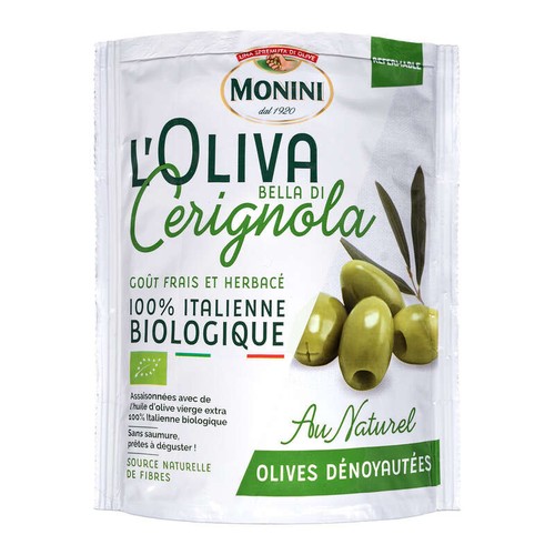 Monini Doypack Olives vertes Bio 150g