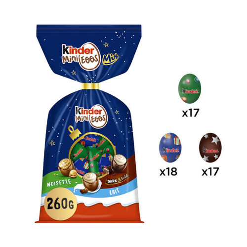 Kinder mini eggs noisette 260g