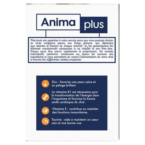 Casino Anima Plus Emincés en Sauce Chat Adulte x12 Pochons - 1200g