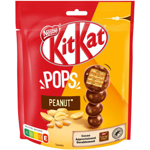 Nestlé KitKat Pops Chocolat Peanut & Graines de Chia Sachet 200g