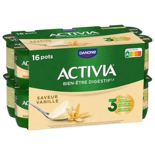 Activia Yaourt vanille bifidus 16x125g