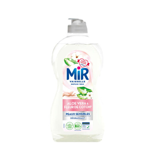 Mir Liquide Vaisselle Aloe Vera & Fleur de Coton 450ml