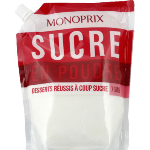 Monoprix Sucre Blanc en Poudre 750g
